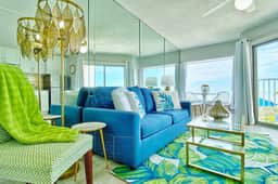 Inviting Gulf front condo with pool beach access private balcony and central AC