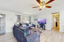 Inviting ranch home near the beach Florida room alfresco dining