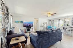 Inviting ranch home near the beach Florida room alfresco dining