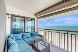 5th floor beachfront condo w private balcony WD on site outdoor pool and AC