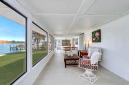 Waterfront home with deck garden WiFi and central AC dog friendly