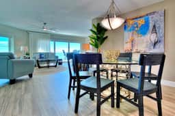 4th floor beachfront condo with private balcony views pool BBQ and AC