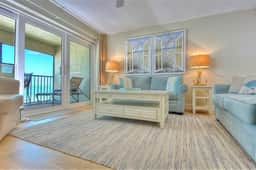 Peaceful Beachfront Escape w/Private Balcony, Heated pool & Spa