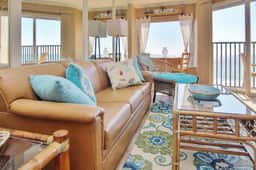 Gulf front condo with pool amazing views and central AC dog friendly