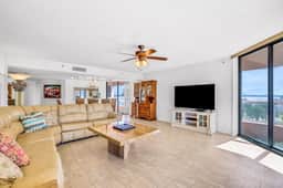 Beachfront condo with multiple balconies heated pool gym hot tub and AC