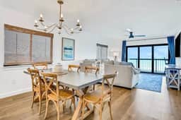Newly renovated top floor corner condo with Gulf front views pool and hot tub