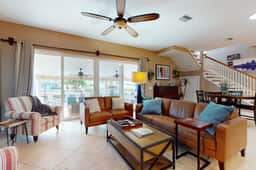 2 657 sq ft upscale canal home with pool dock and stunning main suite dog friendly