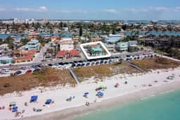 Treasure Island paradise with pool and Gulf view deck steps to Sunset Beach