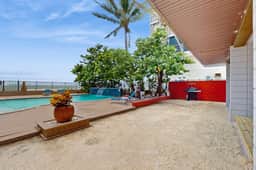 1st floor beachfront condo with outdoor pool dog friendly