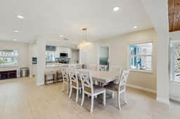 Waterfront home with private pool deck and patio 1/2 mile to the beach