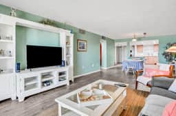 Gulf front condo near golf with beach access and heated pool snowbird friendly