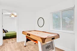 Dog friendly tropical stay with a private pool grill game tables and central AC