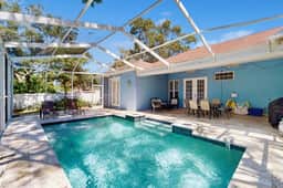 Single Story Home w Private Pool Fenced BackYard Gas Grill Fireplace and AC