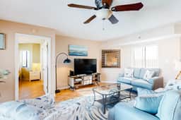 4th floor beachfront beauty with pool and peekaboo Gulf Views walk to waves