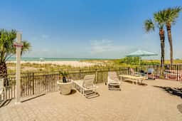 Gulf front getaway with sunset view balcony beachfront pool and easy beach access