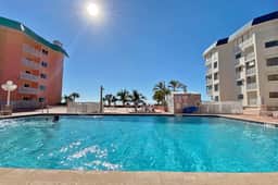 Spacious cottage with glorious Gulf view and beachfront heated pool and spa