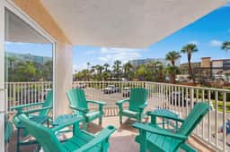 Modern cottage with peek a boo side Gulf view and beachfront heated pool and spa