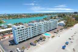 Bright Gulf front condo just steps from the beach