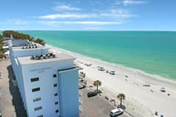 Bright Gulf front condo just steps from the beach