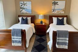 Snowbird friendly waterfront condo with WiFi hot tub heated pool and washer dryer