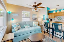 Charming single level cottage with a kitchen enclosed yard and WiFi