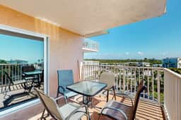 Seashore getaway with partial Gulf view and beachfront heated pool and spa