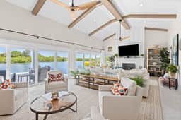 Modern indulgence with media room expansive waterway views AC WD and Wifi