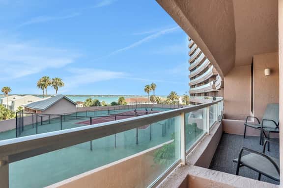 Vibrant ocean view condo with hot tub tennis court pool WD balcony and grill