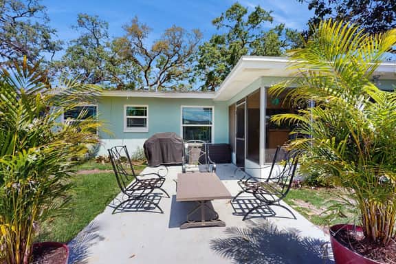 Inviting ranch home near the beach Florida room alfresco dining