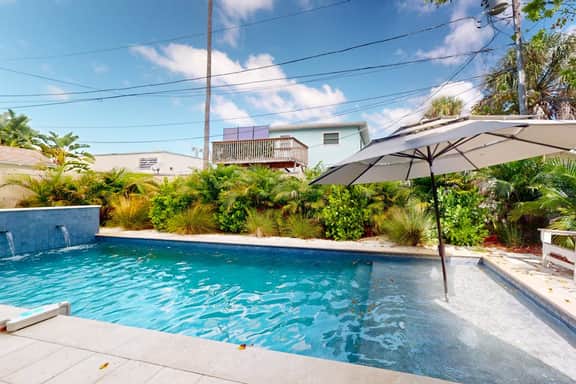 Brand new home near the beach with private pool patio and balcony