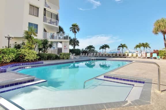 4th floor beachfront corner condo with private balcony views BBQ AC