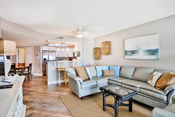 4th floor beachfront corner condo with private balcony views BBQ AC