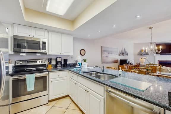 Seaside bliss with scenic Gulf view balcony and beachfront heated pool and spa