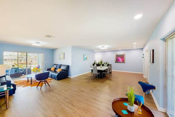 Dog friendly house with water view dock and beach access snowbirds welcome