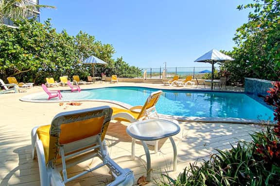 1st floor beachfront condo with outdoor pool dog friendly