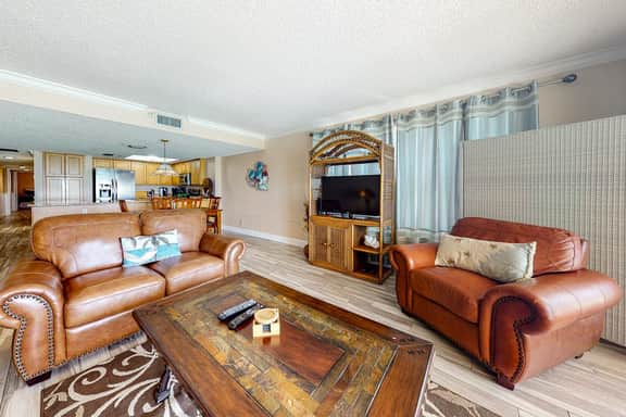 Beachfront condo with heated pool hot tub balcony and grill