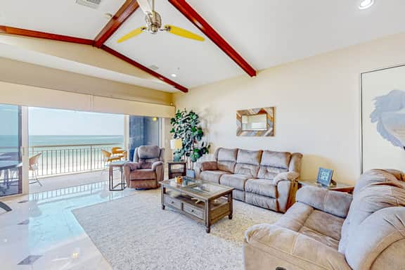 Grand Gulf front sunset view townhome with elevator direct beach access pool
