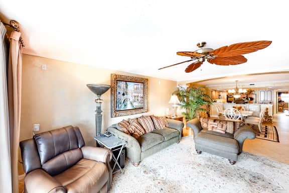 Beachfront condo w Gulf views balcony washer dryer central AC shared pools