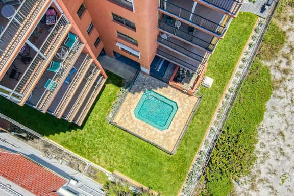 3rd floor oceanfront corner condo with on site pool and ocean views
