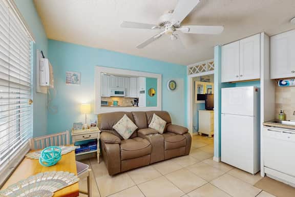 Breezy Belleair Beach condo with sundeck and private beach access
