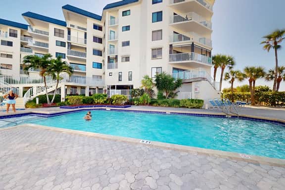 4th floor beachfront beauty with pool and peekaboo Gulf Views walk to waves