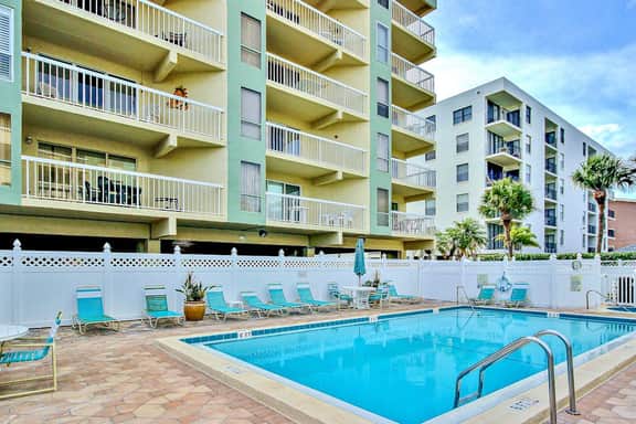 Beach condo with amazing views heated pool hot tub central AC and WD