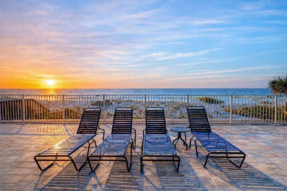 Snowbird friendly beachfront condo with pool tennis and AC dog friendly