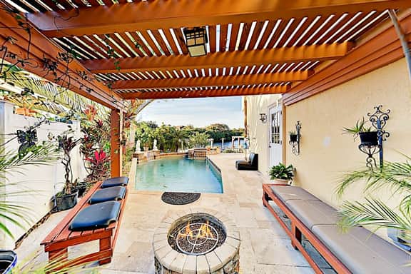 Waterfront Wonder Private Pool Spa and Outdoor Kitchen Game Room and Dock