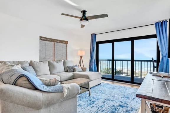Newly renovated top floor corner condo with Gulf front views pool and hot tub