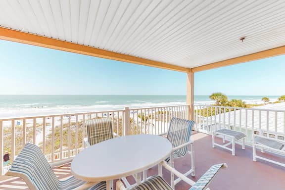 Beautiful oceanfront condo on the beach with pool and WiFi walk to restaurants