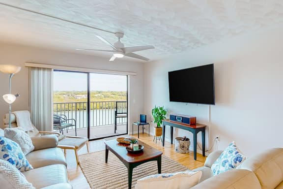 6th floor waterfront condo with sauna tennis balcony and grills