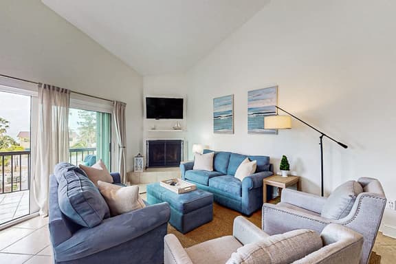 Spacious and family friendly with pool dock and just steps to the beaches
